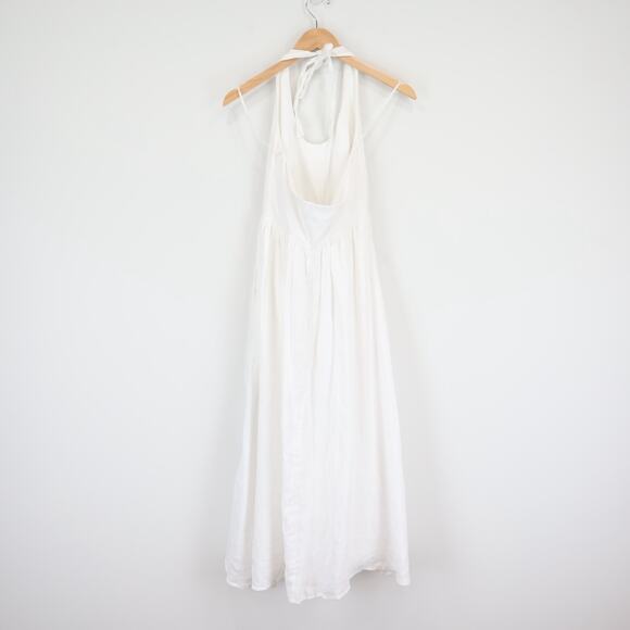 J.Crew Halter Mixy Midi Dress White Size Small NWT J.Crew Halter Mixy Midi Dress White Size Small NWT